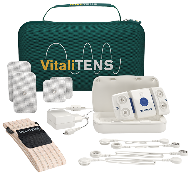 VitaliTENS, transcutaneous electrical neurostimulation medical device